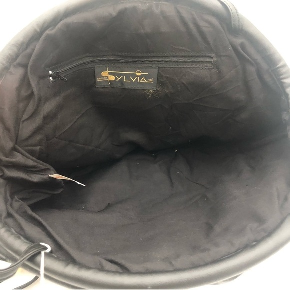 BAGS BY SYLVIA Vintage NWT Oval Snakeskin trim crossbody bag - Picture 7 of 11